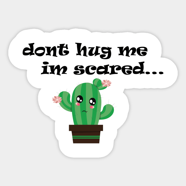 dont hug me im scared Sticker by Blink SL